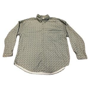 Field Gear Cotton‎ Button Down Geometric Print Vintage Style Shirt Men’s XL